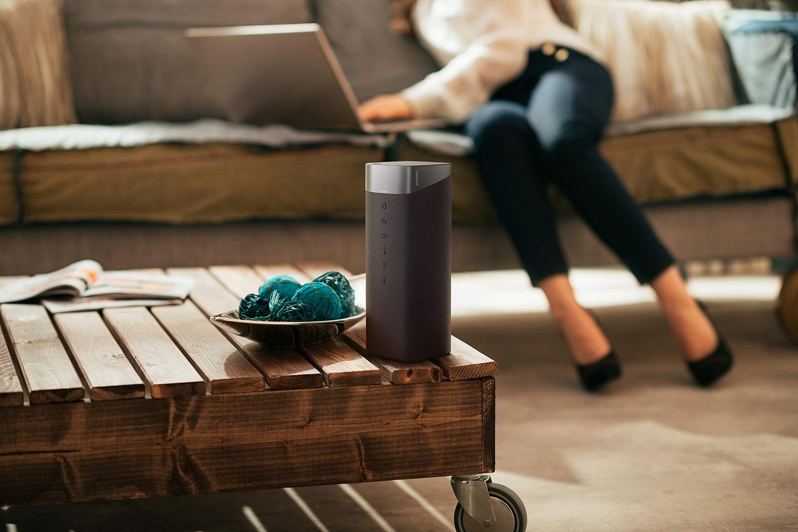 Портативна колонка Philips Bluetooth S7505/00 с функцією Power Bank (Bluetooth 5.0, водонепроникний IPX7, стереосопряження, 20 годин відтворення, 3.75 дюймовий широкосмуговий драйвер) сірий, фото №6
