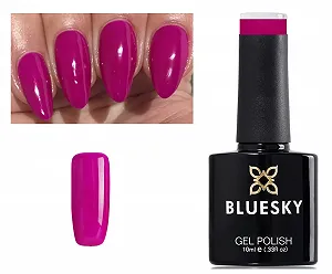 Гель-лак Bluesky Temptation Насичений Рожевий Колір Фуксії 10 мл synthetic.ua - Фото 1