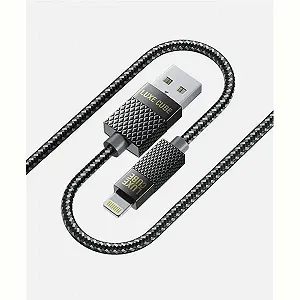 Кабель Luxe Cube Premium USB-Lightning 1м серый 9780201379648 - Фото 1