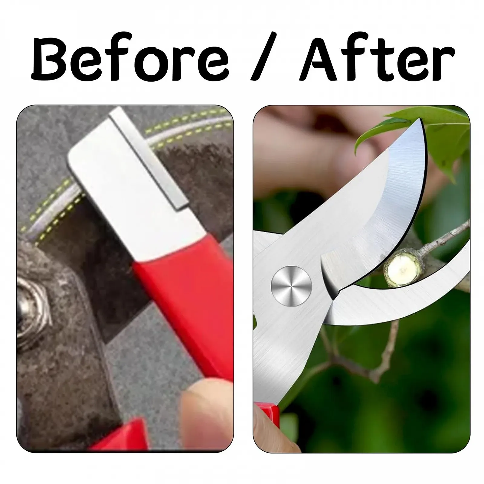 Точилка для садовых инструментов и ножей набор 2 шт. портативная для улицы, фото №5