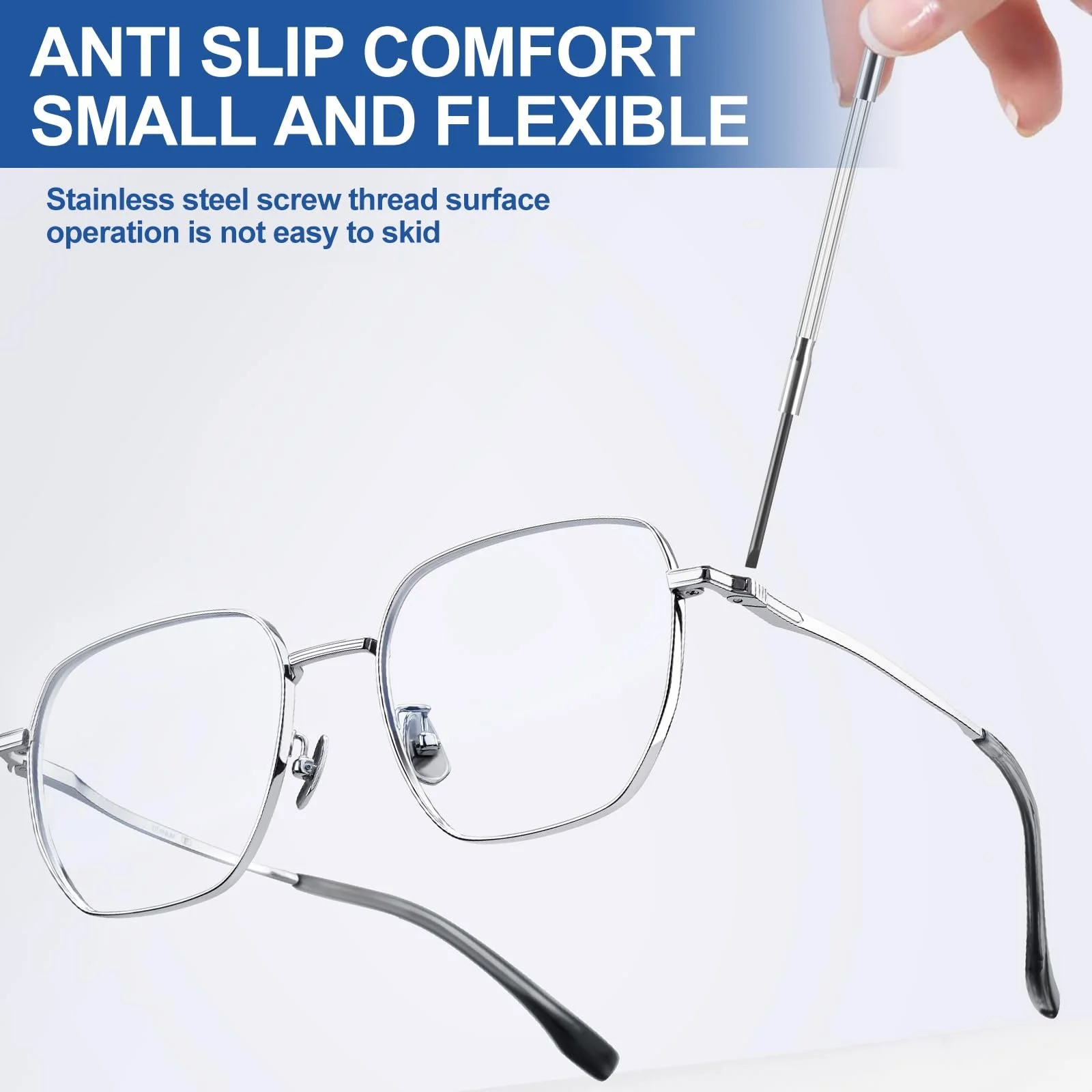 Набір викруток для окулярів 6 в 1 прецизійний для ремонту годинників та електроніки, фото №5