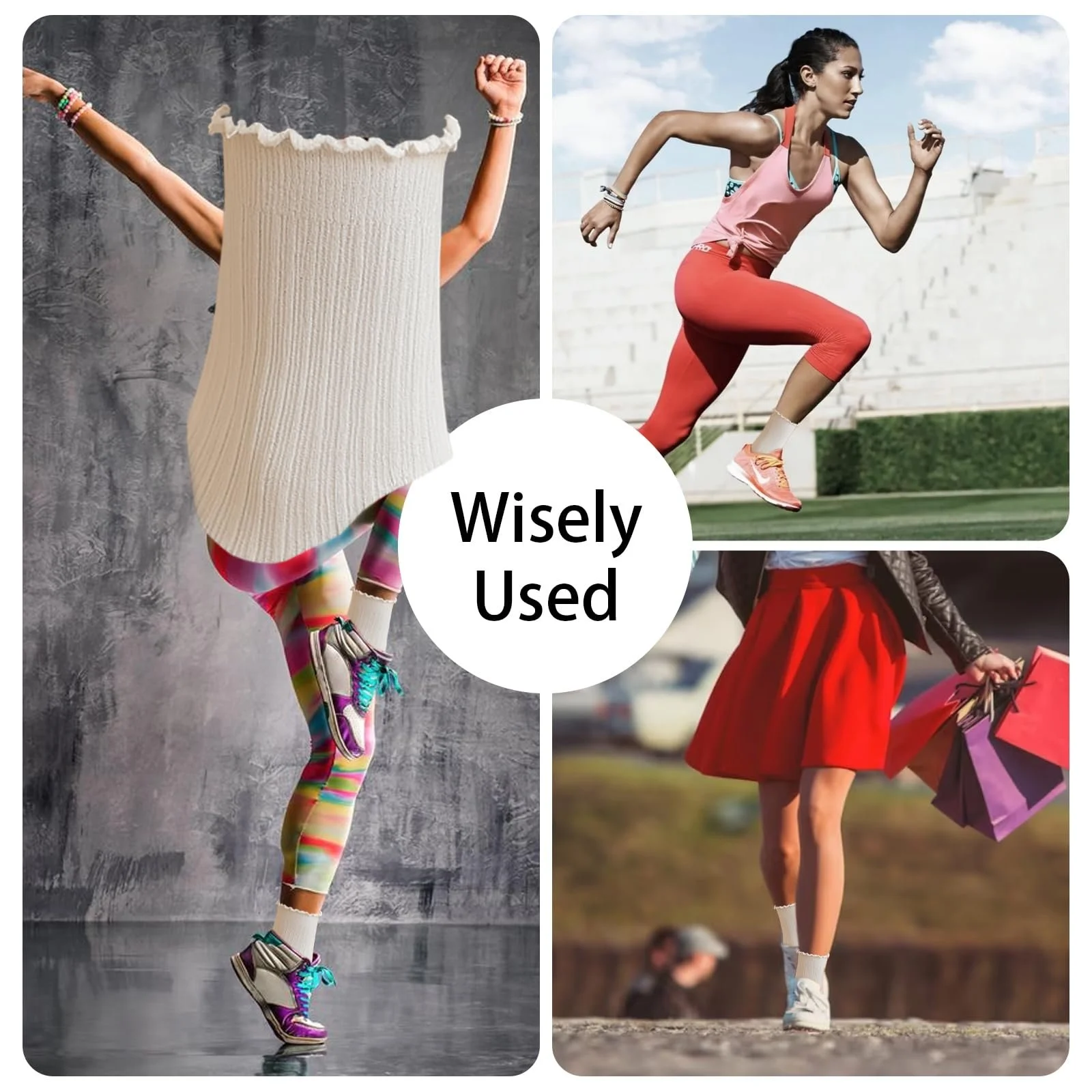 Шкарпетки з рюшами жіночі, 10 пар, Білий, 36-42, фото №6 Шкарпетки з рюшами жіночі, 10 пар, Білий, 36-42, фото №6