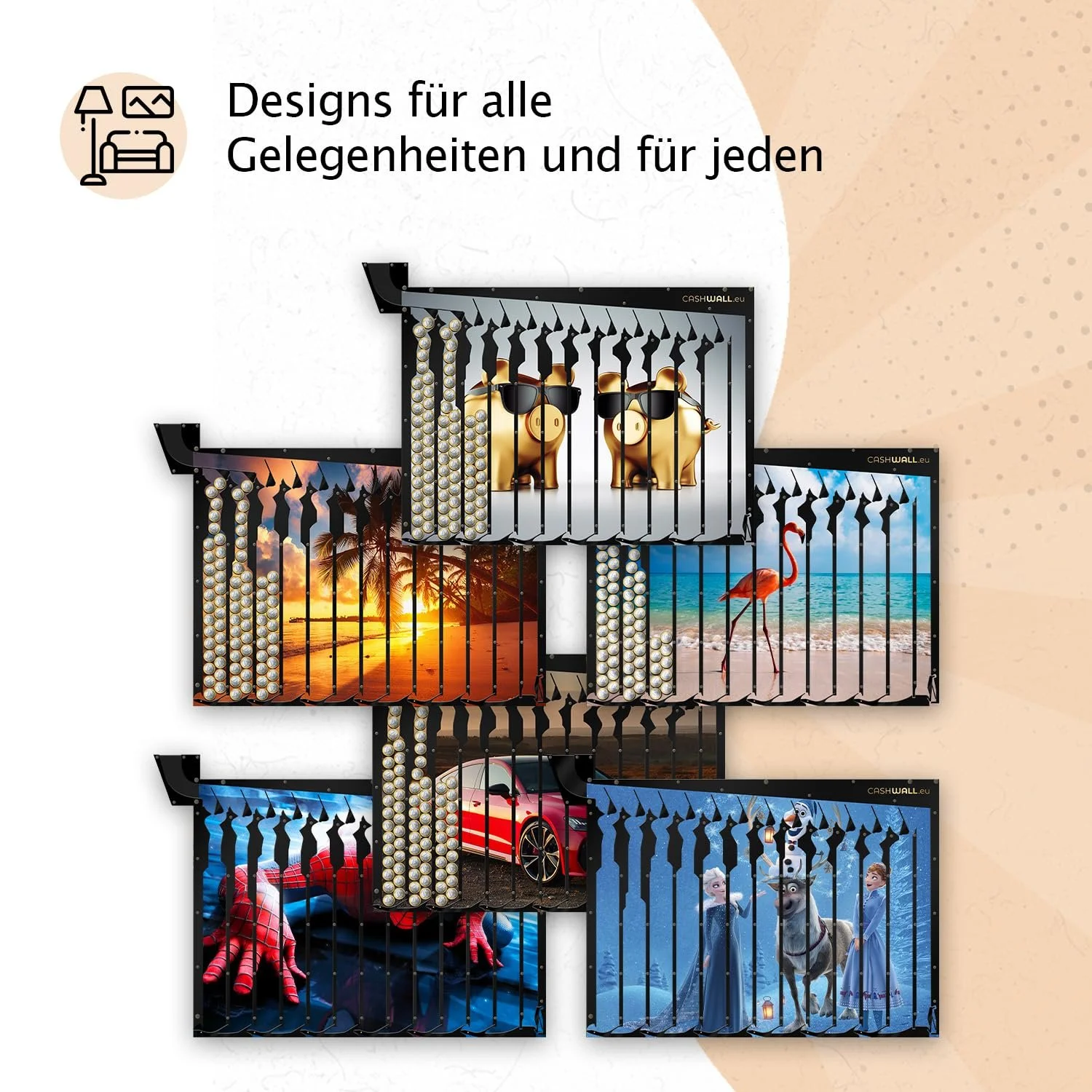 Скарбничка настінна Cashwall на рік, фото №5