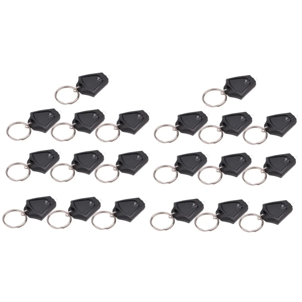 Фонарик Kisangel Брелок для ключей Светодиодный Мини-фонарик Противоударный брелок Мини-фонарик Подвеска для кошелька 20 шт, Как показано, фото №1