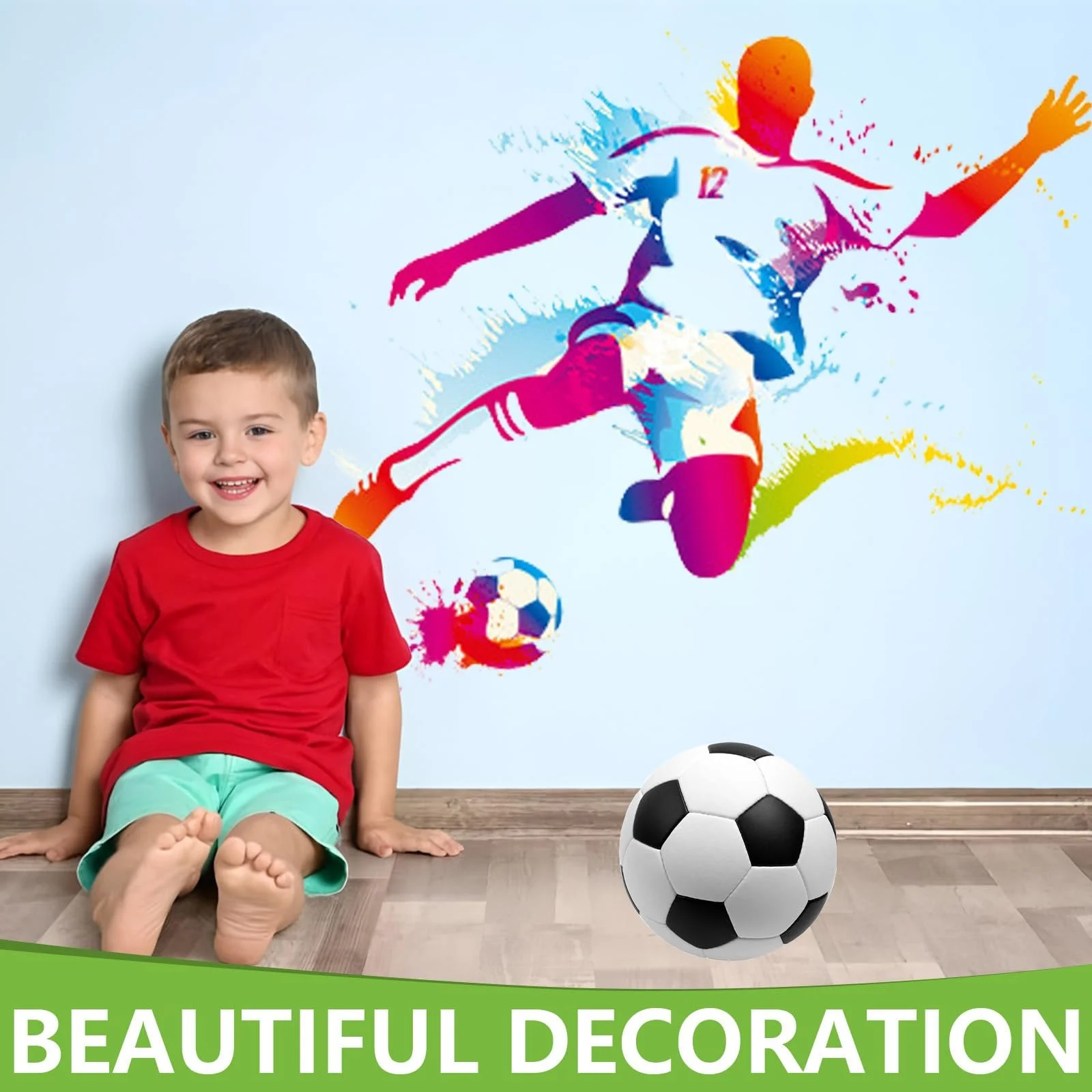 Набір наклейок на стіну Football Watercolour 40 x 50 см, фото №6