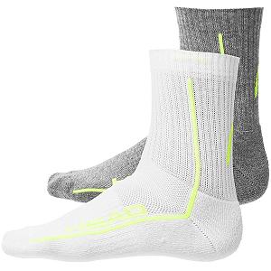 Шкарпетки Head ALL SPORTS PERFORMANCE SHORTCREW 2P Сірий, Білий  43-46 - Фото 1