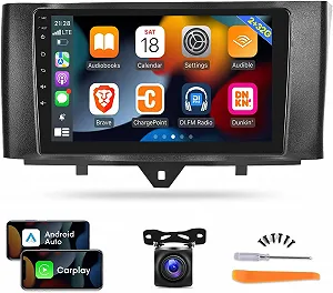 Штатная автомагнитола EKAT для Mercedes Benz Smart Fortwo 2011-2015 / 9" / Сенсорная / 2/32Гб / Android 11 / Apple CarPlay / Android Auto / Bluetooth / WI-FI / GPS / USB - Фото 1