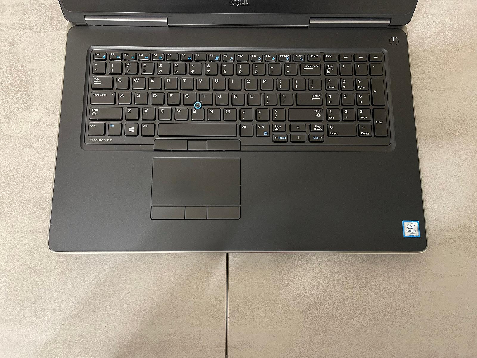 Ноутбук Dell Precision 7720, 17,3" HD+, i7-7820HQ, 16GB, 256GB+1TB, Nvidia 4GB, фото №4