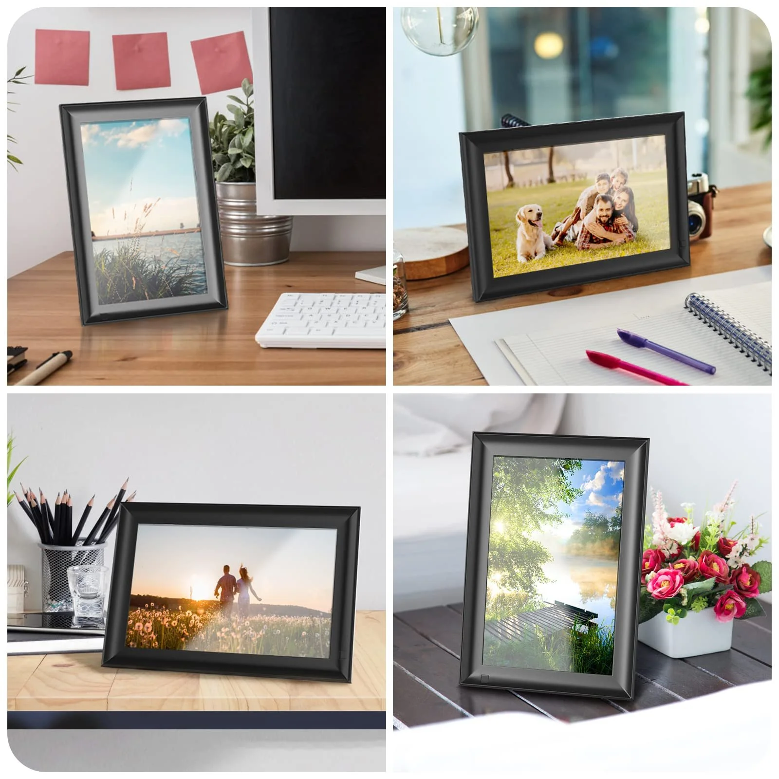 Цифровая фоторамка OBVHNUA 10.1 дюйма 128 GB 1280 x 800 IPS Screen Remote Control USB SD Wall Mountable, фото №7 Цифровая фоторамка OBVHNUA 10.1 дюйма 128 GB 1280 x 800 IPS Screen Remote Control USB SD Wall Mountable, фото №7