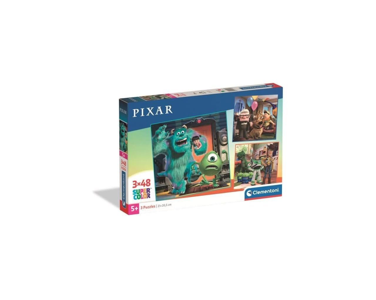 Детский пазл Clementoni Supercolour Disney Pixar 3 x 48 деталей 32 x 22 см, фото №1 Детский пазл Clementoni Supercolour Disney Pixar 3 x 48 деталей 32 x 22 см, фото №1
