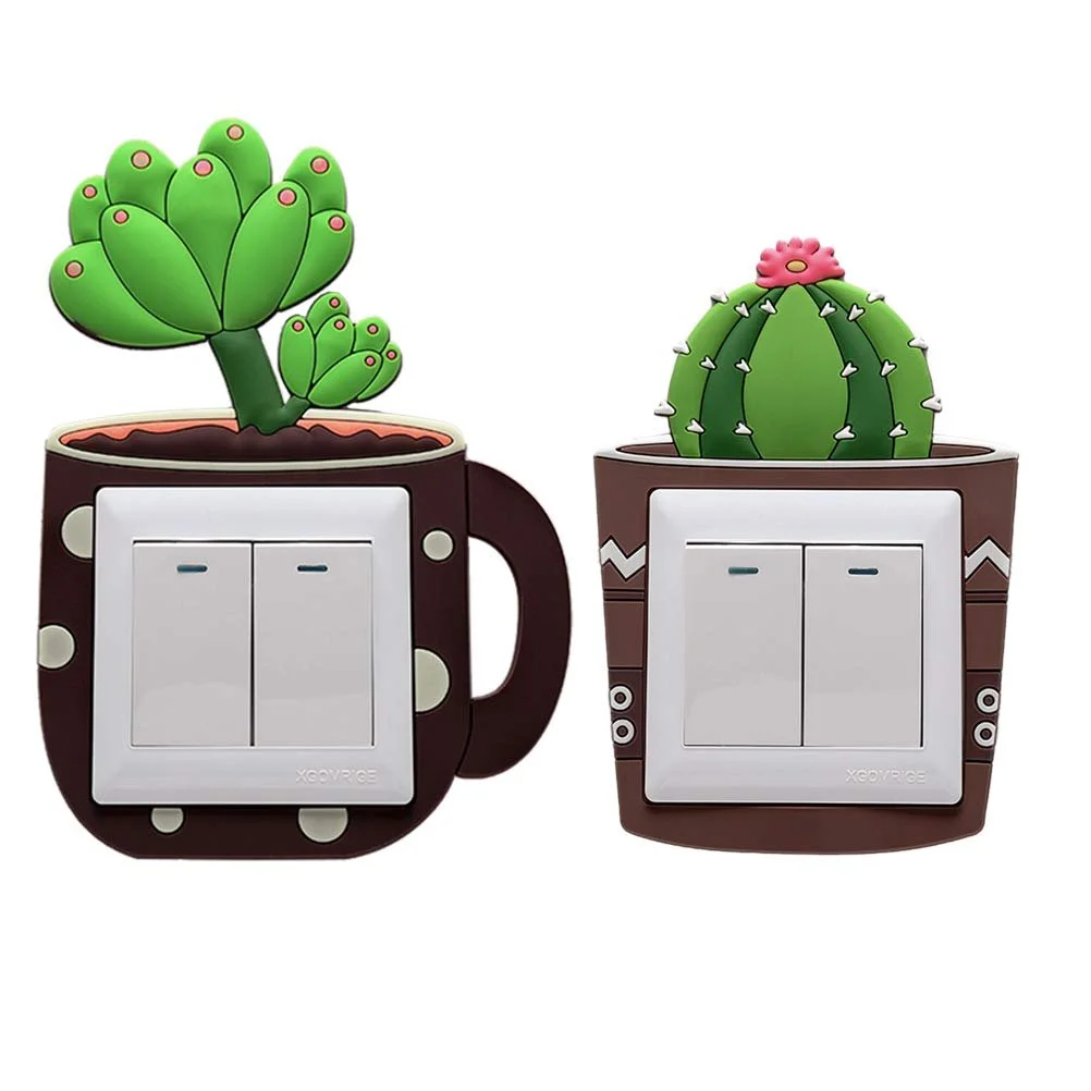 Наклейки на вимикачі Vosarea Cactus Design Набір 5 шт. (випадкові візерунки), фото №6 Наклейки на вимикачі Vosarea Cactus Design Набір 5 шт. (випадкові візерунки), фото №6