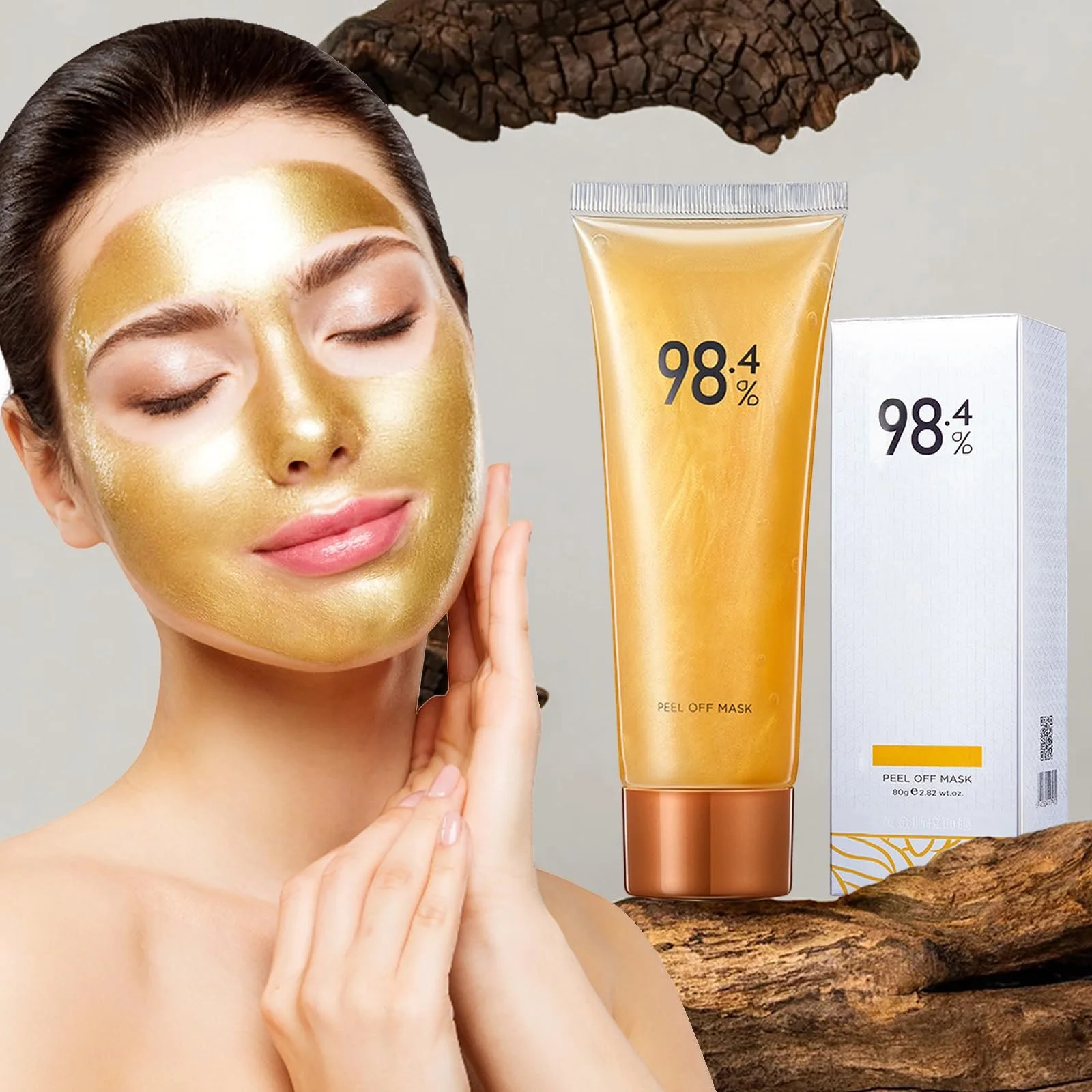 Маска плівкова для обличчя Золота фольга, 3 шт, 80 г, фото №7