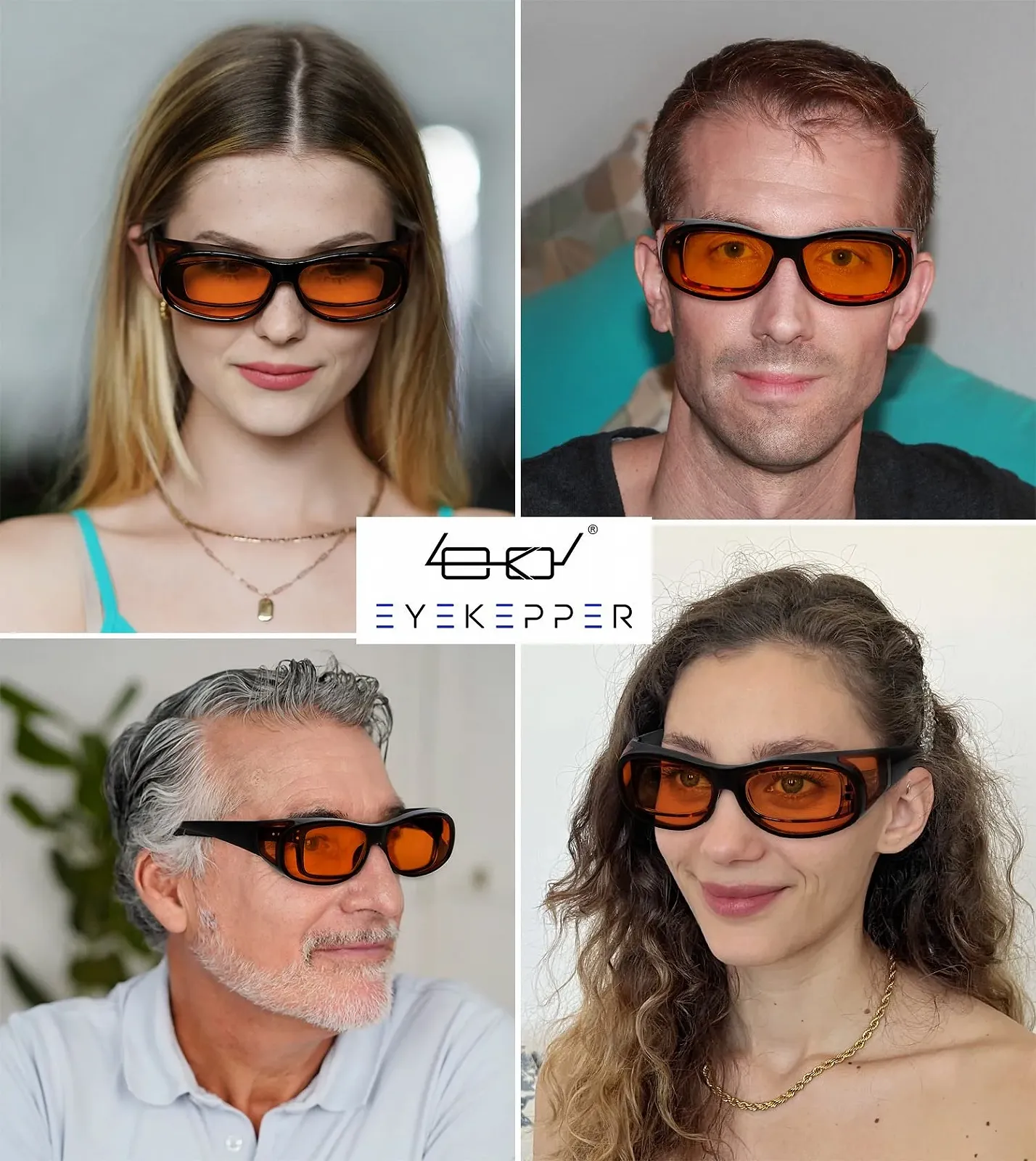 Окуляри Eyekepper для комп'ютера, що блокують синє світло, з додатковими янтарними лінзами для жінок, Tortoise, фото №2 Окуляри Eyekepper для комп'ютера, що блокують синє світло, з додатковими янтарними лінзами для жінок, Tortoise, фото №2