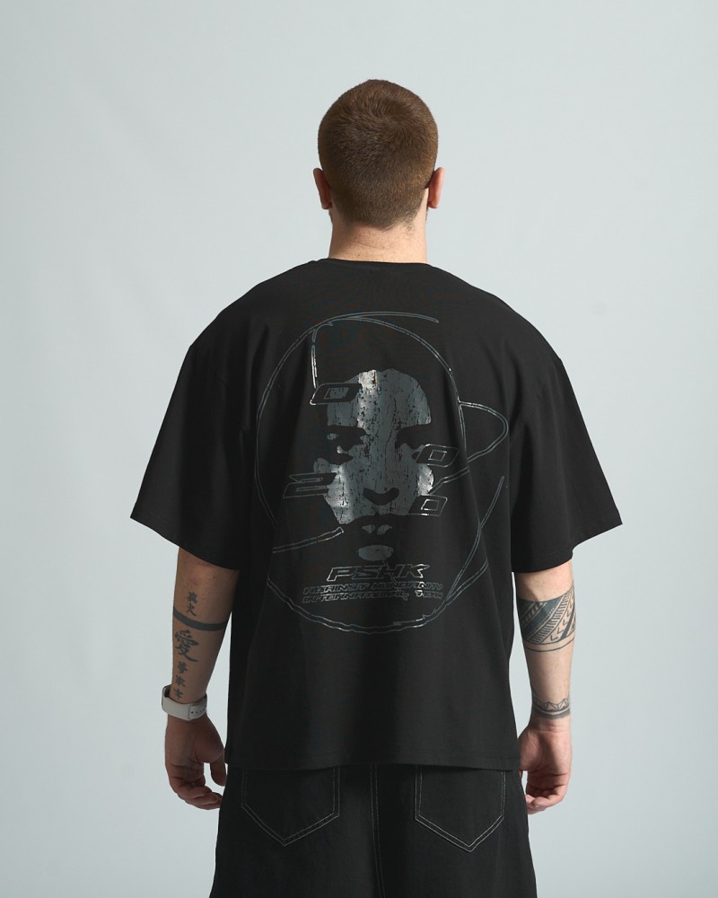 Футболка оверсайз Ogonpushka 2000 чорна, фото №3