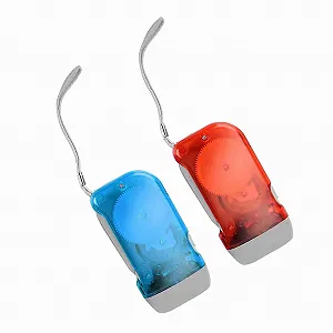 Ручний ліхтар Outdoormanual з ручним приводом Power Ledemergency Червоний з синім - Фото 1