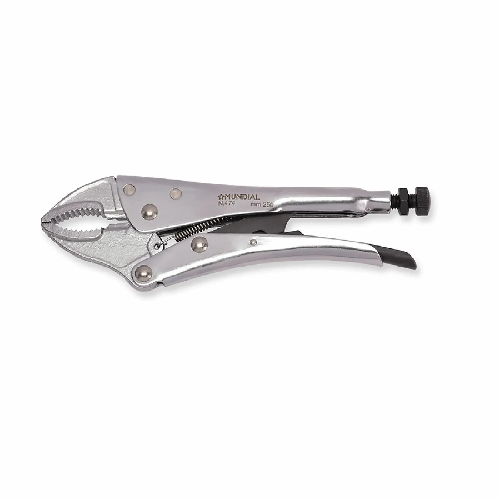 Захватные плоскогубцы с нежными губками вогнутые 250 мм, фото №1