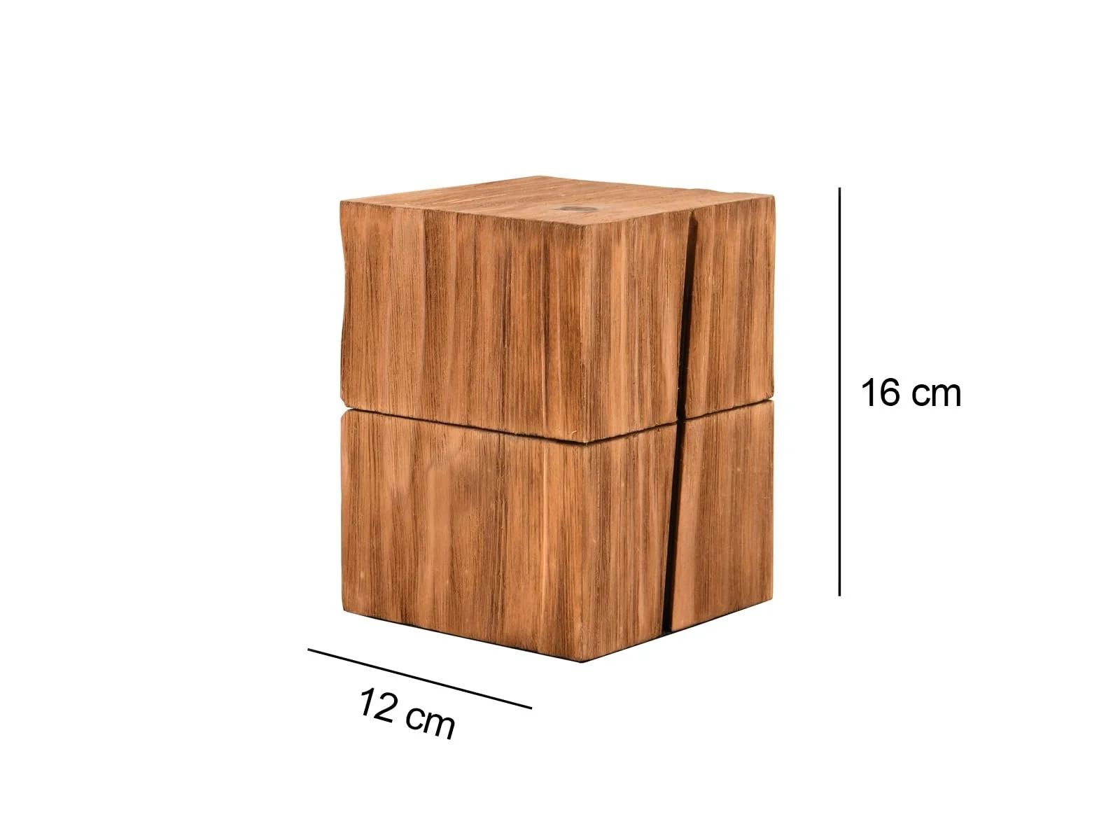 Настільні лампи Cube (набір 2 шт.) 16 см Натуральне дерево, фото №3