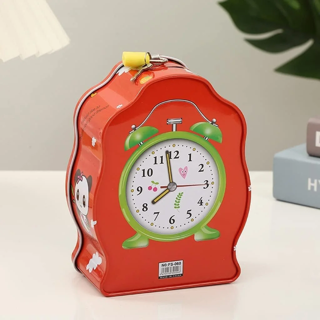 Скарбничка Металевий годинник із замком Зелена, фото №6