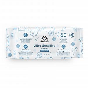 Салфетки детские Mama Bear Ultra Sensitive без запаха 1008 шт (18 упаковок по 60 шт) synthetic.ua - Фото 1