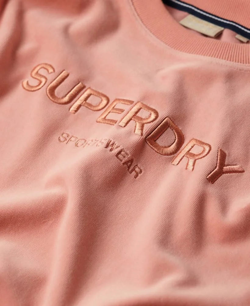 Женский Свитшот Superdry Velour Graphic Boxy, фото №3