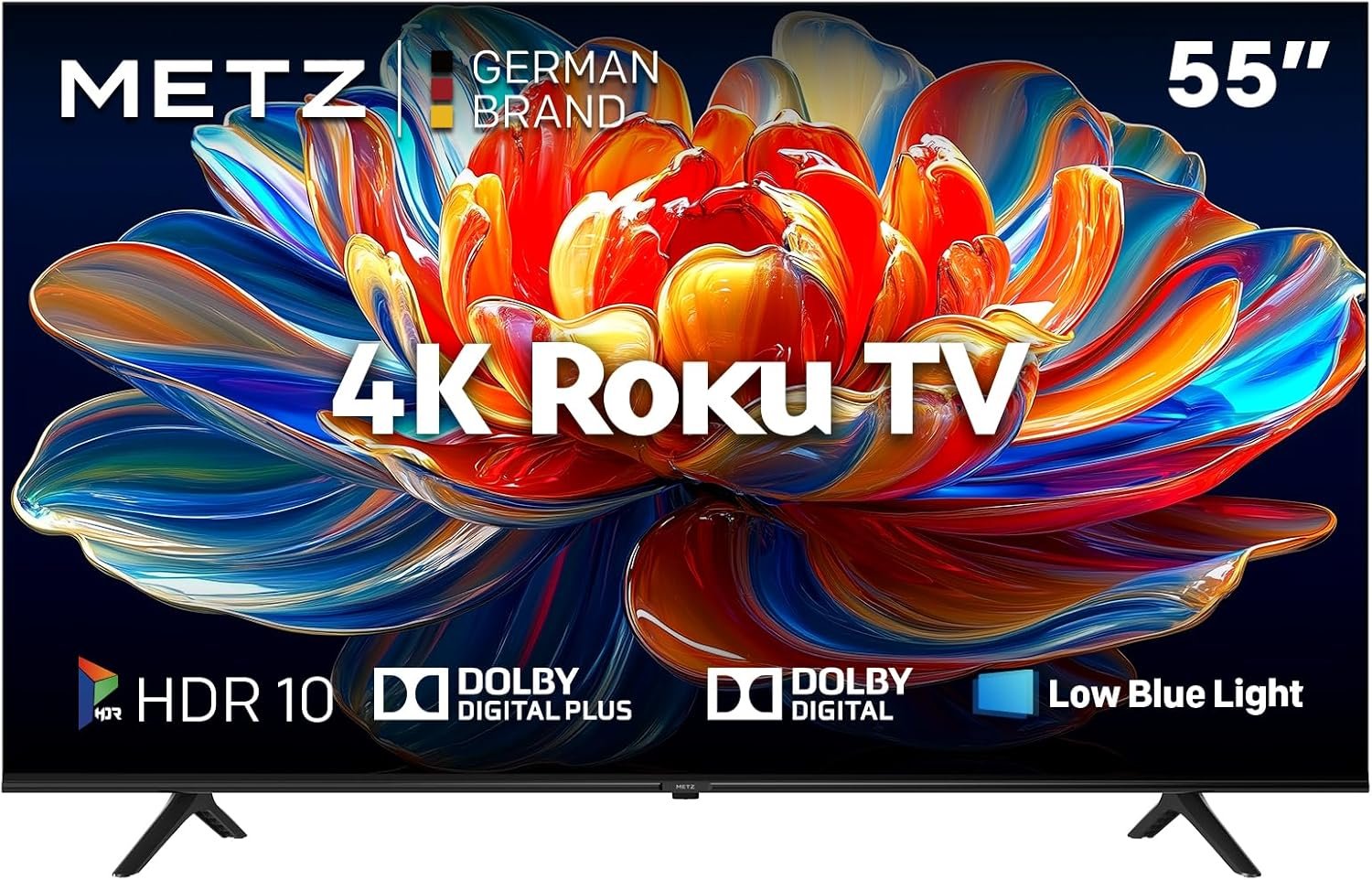 Телевізор 55" METZ 55MUD6001Z Blue Roku TV / 4K UHD / 60 Гц / LED / Roku TV / Wi-Fi / Bluetooth / T2, фото №1