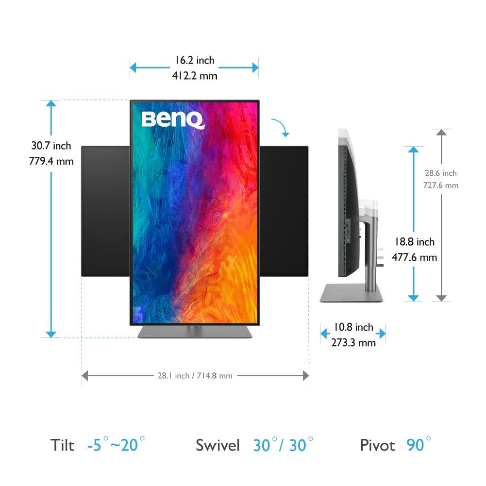 Монитор BenQ PD2500Q 25 дюймов черный/серый, фото №5