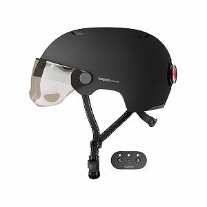 Шолом Cosmo Connected Cosmo Fusion Smart Bike and Scooter з козирком, розмір Adult, поворотник, автоматичний стоп-сигнал, роздільна поїздка, виявлення падіння - Фото 1