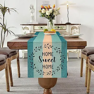 Скатертина-доріжка Linen Stripes Green 33 x 183 см ціна на synthetic.ua - Фото 1 Скатертина-доріжка Linen Stripes Green 33 x 183 см synthetic.ua - Фото 1