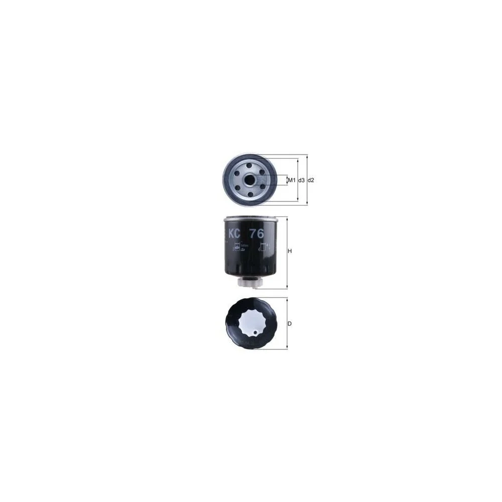 Паливний фільтр KNECHT KC 76 для MITSUBISHI OPEL RENAULT VOLVO CASE IH CUMMINS, фото №1