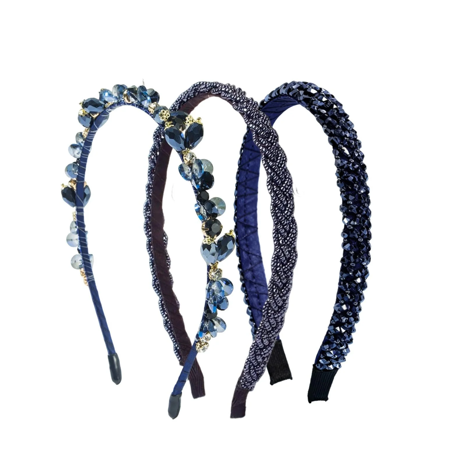 Набір з 3 обручів на голову з блискучими стразами, фото №1