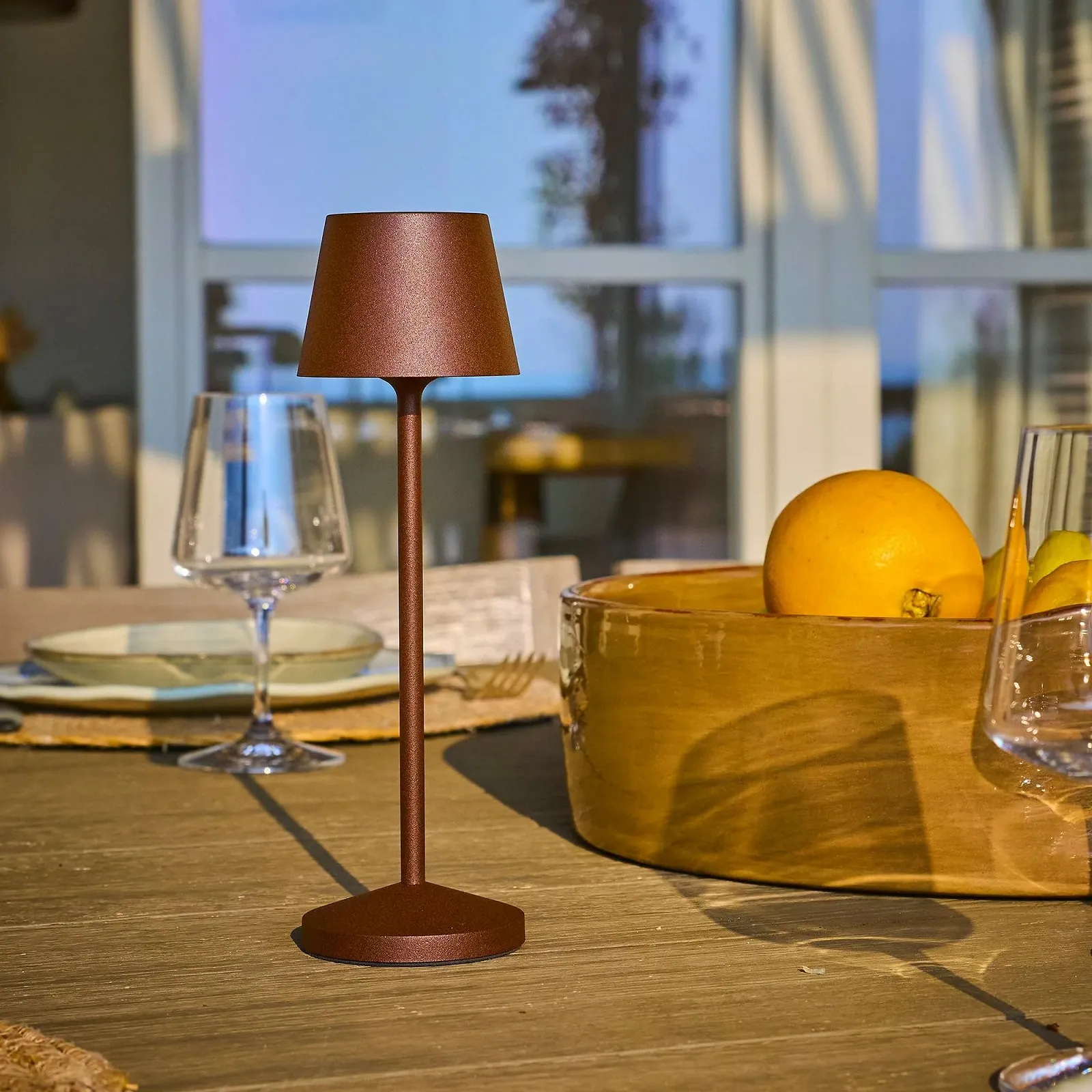 Настільна лампа Lumisky EMILY Wireless LED Dimmable 25 см Brown, фото №3