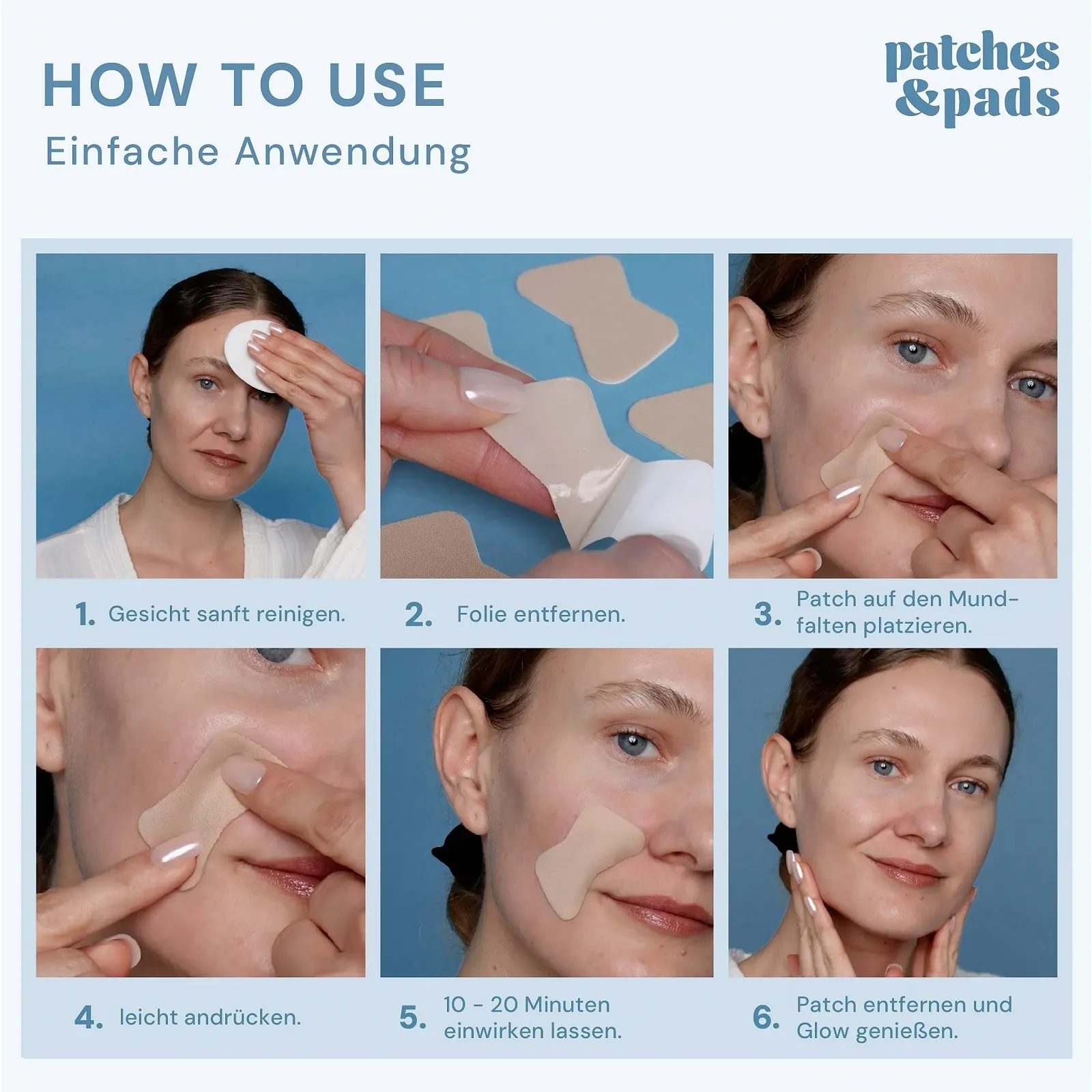 Пластирі та Патчі Hydrogel для рота від зморшок з гліцерином та гіалуроновою кислотою, 30 шт, фото №6