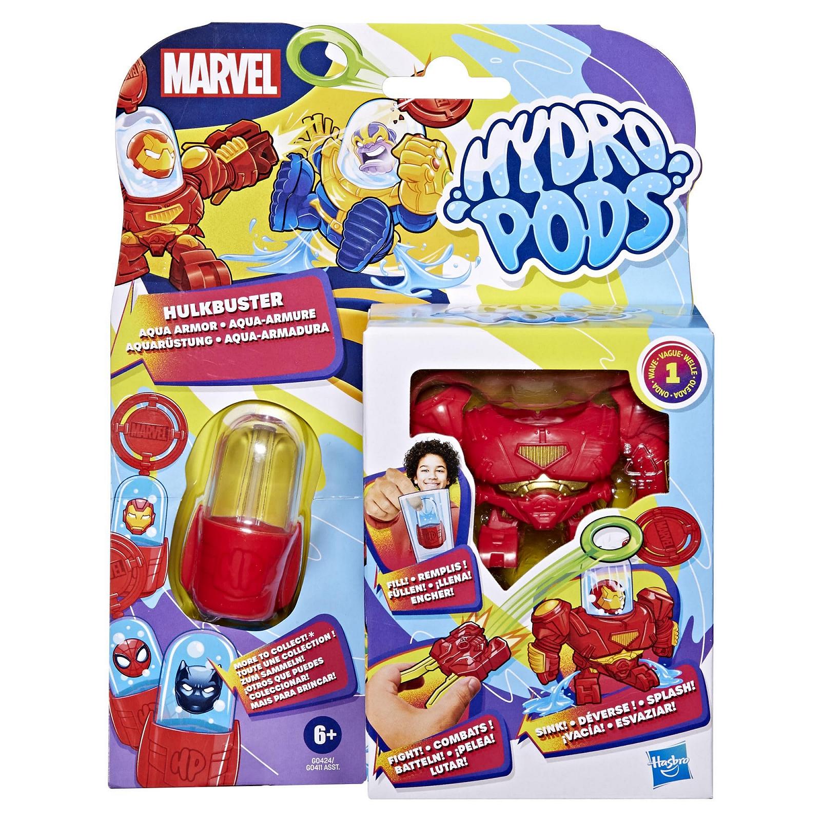 Фигурка Hydro Pods Marvel Халкбастер, Водяная броня Железного человека, Боевая игрушка, фото №9