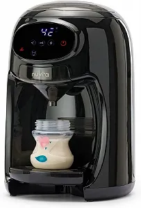 Прилад для приготування сухого молока Nuvita 1180 Lattespresso Instant точне дозування нагрівання та змішування сумісний з більшістю брендів молока Чорний - Фото 1