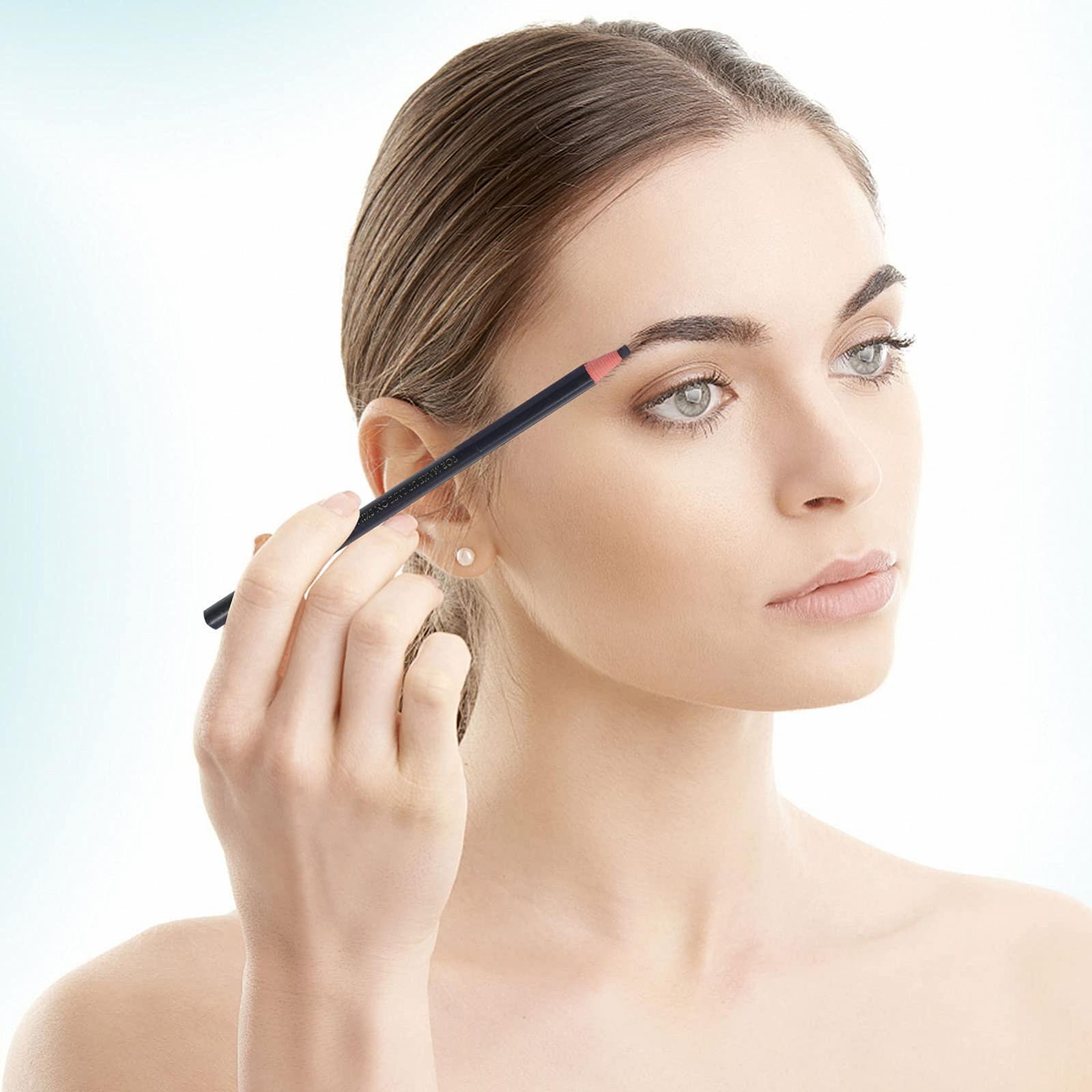 Олівець для брів Uonlytech Microblading Eyebrow Peel Off Pencil Чорний Упаковка з 10 штук, фото №4