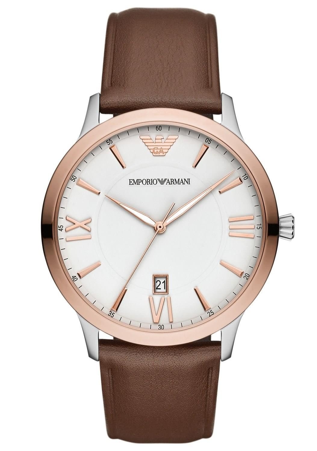 Часы Emporio Armani, коричневый, фото №1