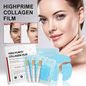 Маска Плёнка Collagen Набор 3шт Растворимая плёнка коллагена с эссенцией-спреем, корейская плёнка коллагена Highprime, растворимая плёнка коллагена, делает кожу упругой, уменьшает морщины цена на synthetic.ua - Фото 1 Маска Плёнка Collagen Набор 3шт Растворимая плёнка коллагена с эссенцией-спреем, корейская плёнка коллагена Highprime, растворимая плёнка коллагена, делает кожу упругой, уменьшает морщины synthetic.ua - Фото 1