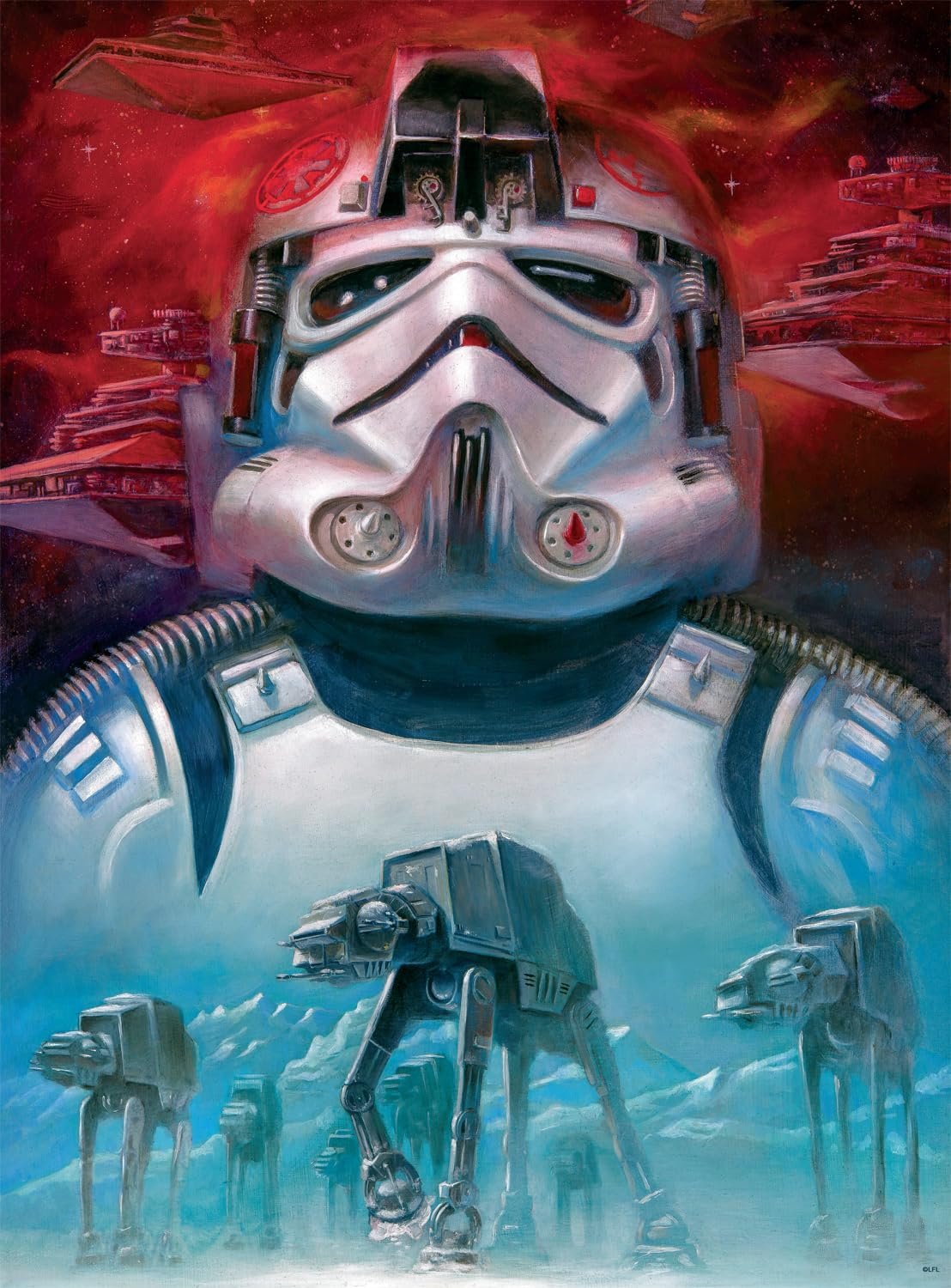 Пазл Buffalo Games Star Wars Fine Art AT-AT Pilot 1000 элементов, фото №1