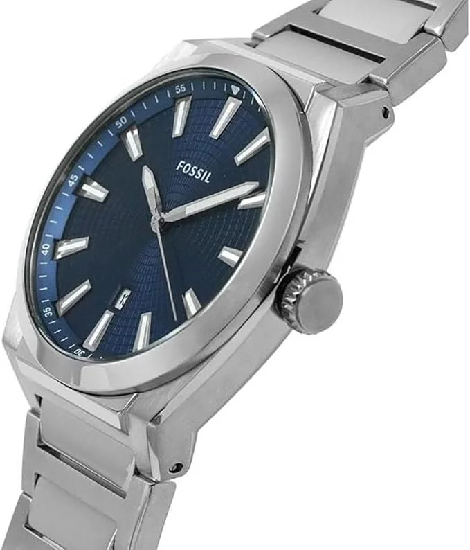 Чоловічий Годинник Fossil Everett / Кварцовий механізм / Нержавіюча сталь / Водонепроникний / Срібний, фото №3