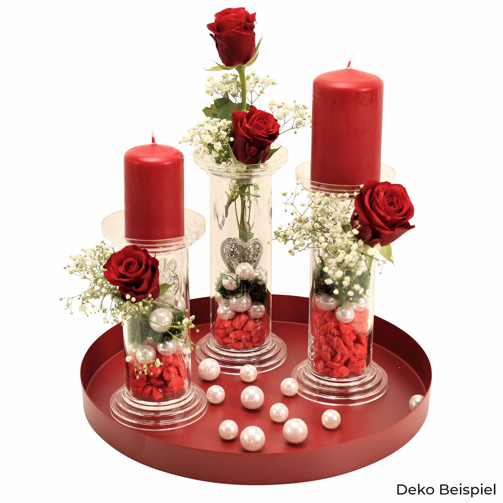 Подсвечник Velou Акриловое стекло Средний набор прозрачный, фото №5