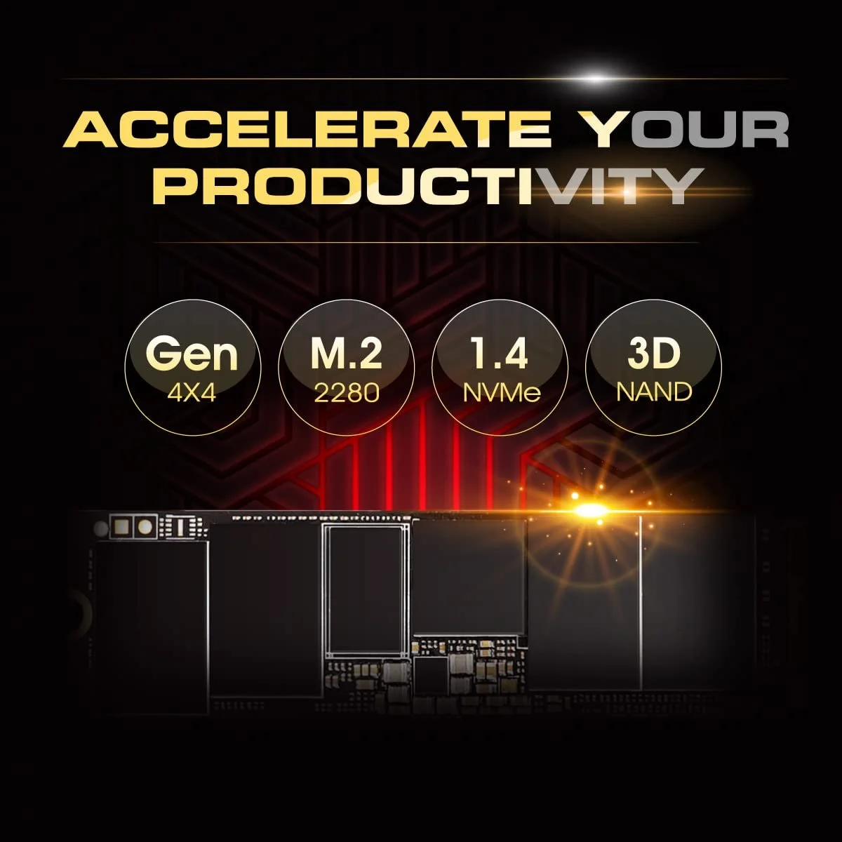 SSD Silicon Power UD90 2ТБ NVMe 4.0 Gen4 PCIe M.2 R/W до 5,000/4,800 МБ/с (SP02KGBP44UD9005), фото №3