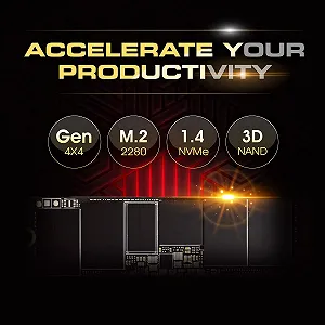 Внутрішній SSD-накопичувач Silicon Power UD90 SP01KGBP44UD9005 1TB NVMe 4.0 Gen4 PCIe M.2 5000/4800 MB/s synthetic.ua - Фото 1
