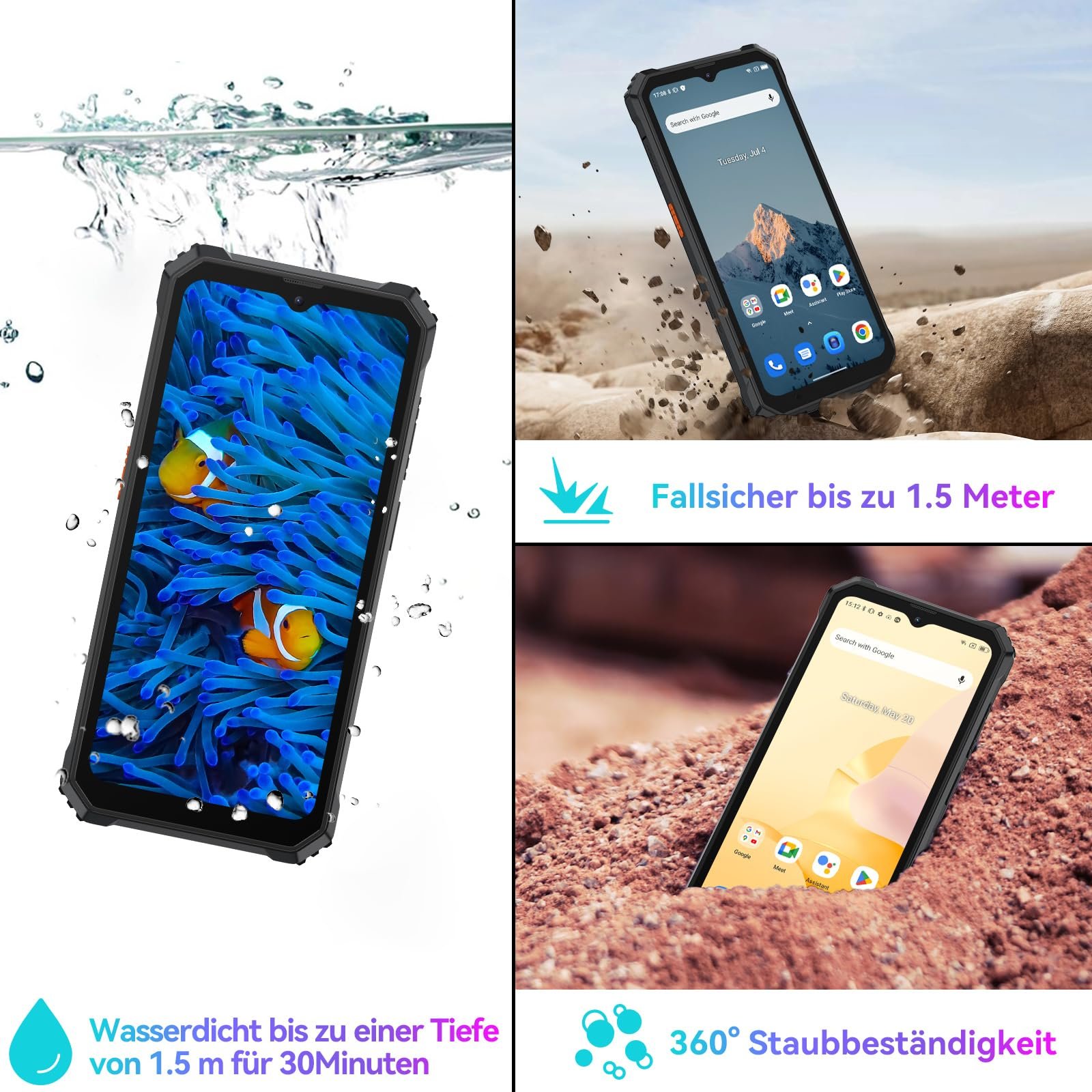 Смартфон Blackview BV6200 Pro 8/128 ГБ 13000 мАг Helio P35 6.56" HD+ 13 Мп + 8 Мп 4G Dual SIM 98 дБ Speaker, фото №5 Смартфон Blackview BV6200 Pro 8/128 ГБ 13000 мАг Helio P35 6.56" HD+ 13 Мп + 8 Мп 4G Dual SIM 98 дБ Speaker, фото №5
