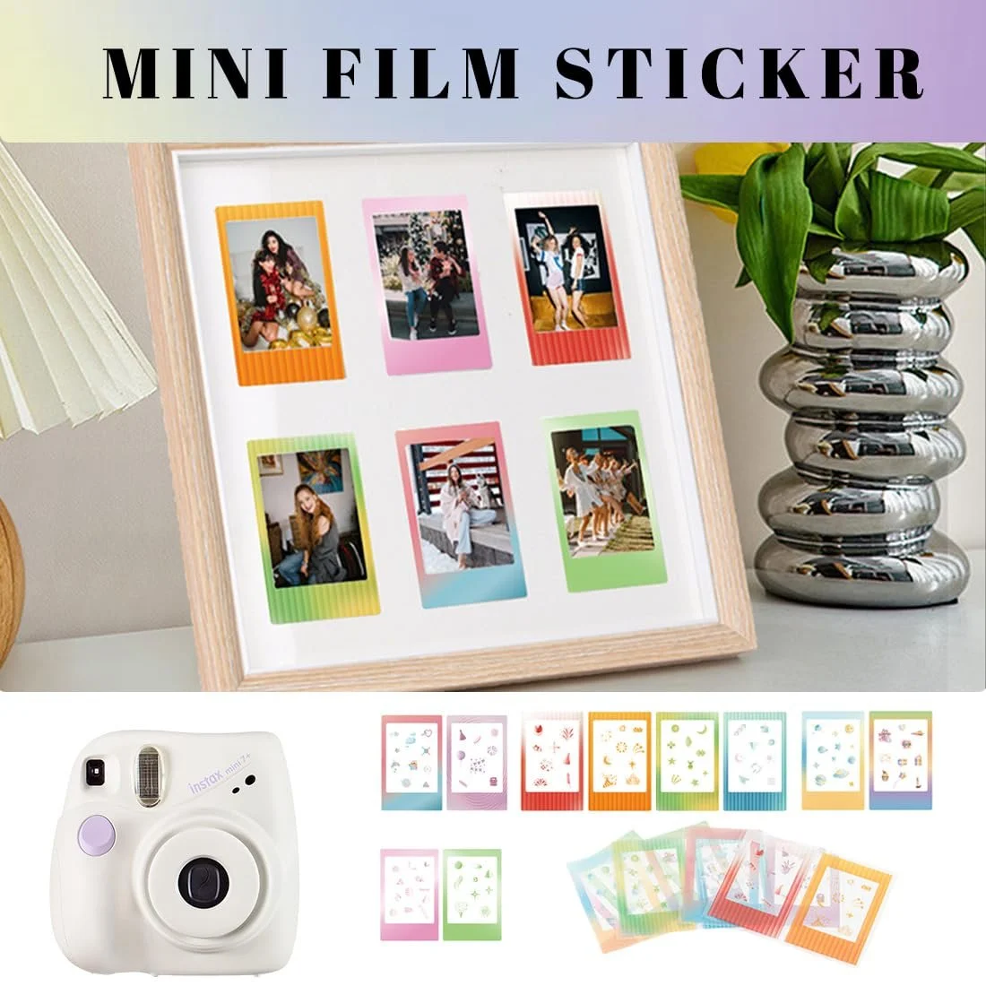 Наклейки для рамок фото Fujifilm Instax Mini 12/11/9/8/7S/70/40/50S/90 EVO Pack of 30, фото №4