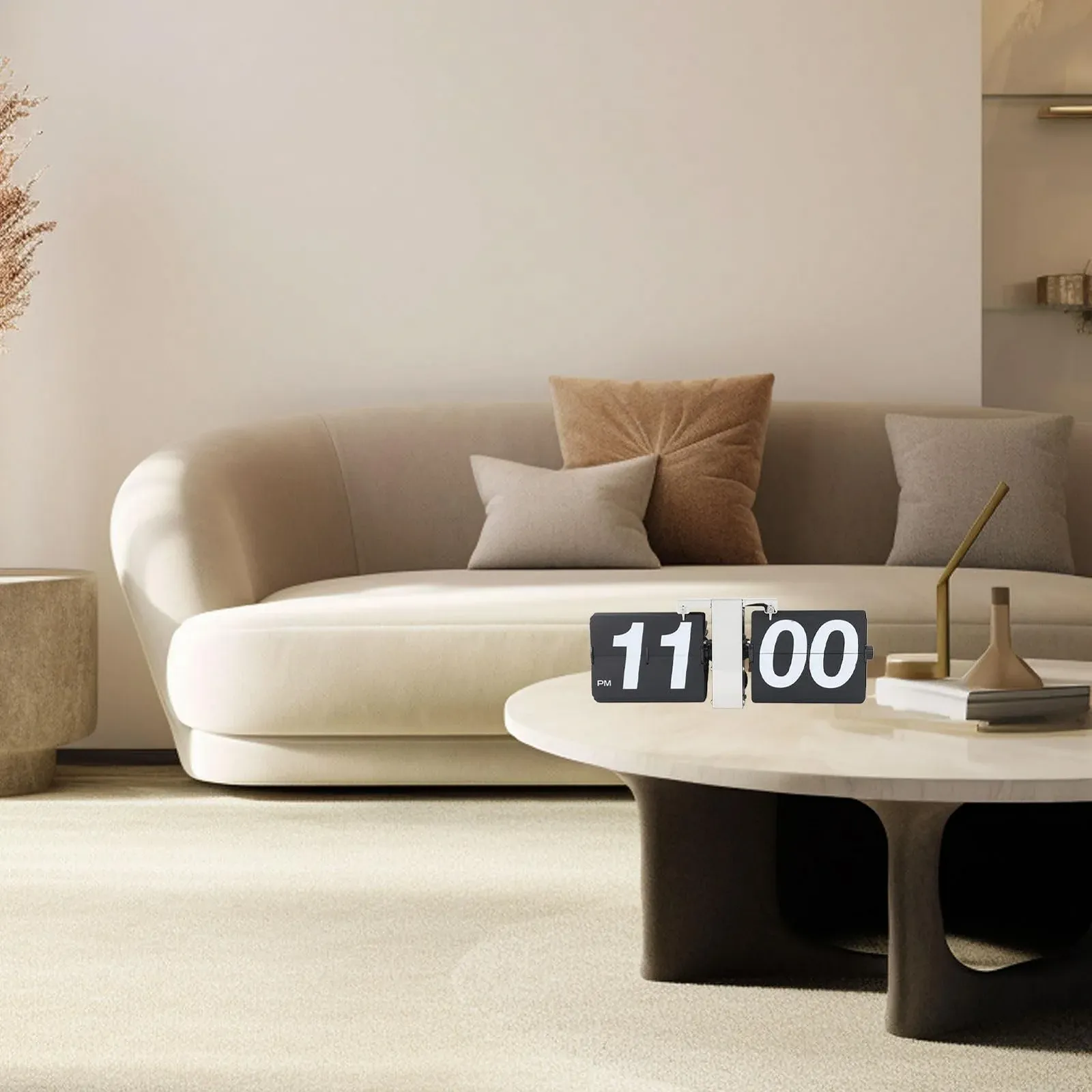 Ретро Годинник PODSJD Перекидний, Edelstahl und PVC, Великі Цифри, Тип 3, фото №3