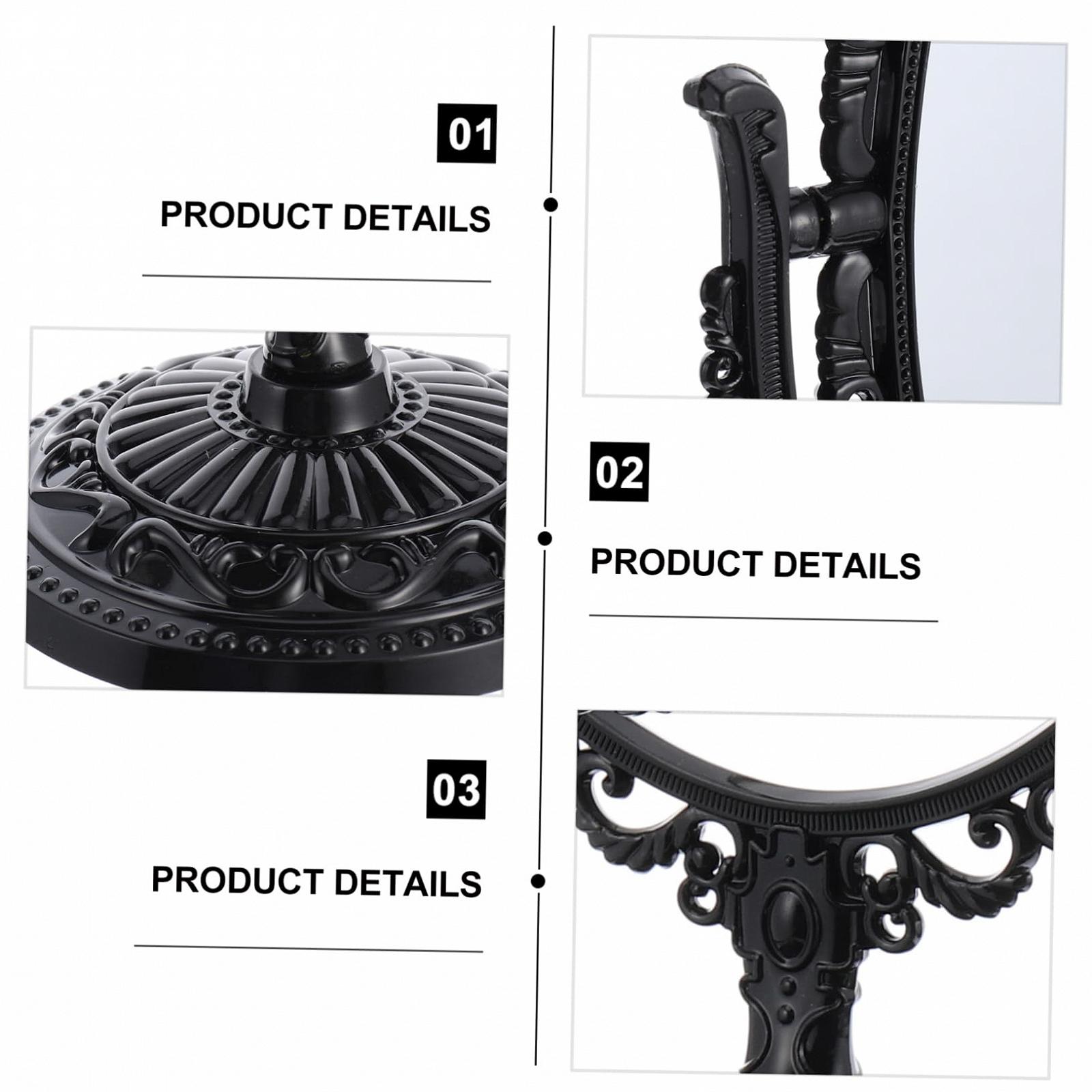 Зеркало Angoily 3St Handkosmetikspiegel черный овальный Retro-Антик европейский стиль, фото №6 Зеркало Angoily 3St Handkosmetikspiegel черный овальный Retro-Антик европейский стиль, фото №6