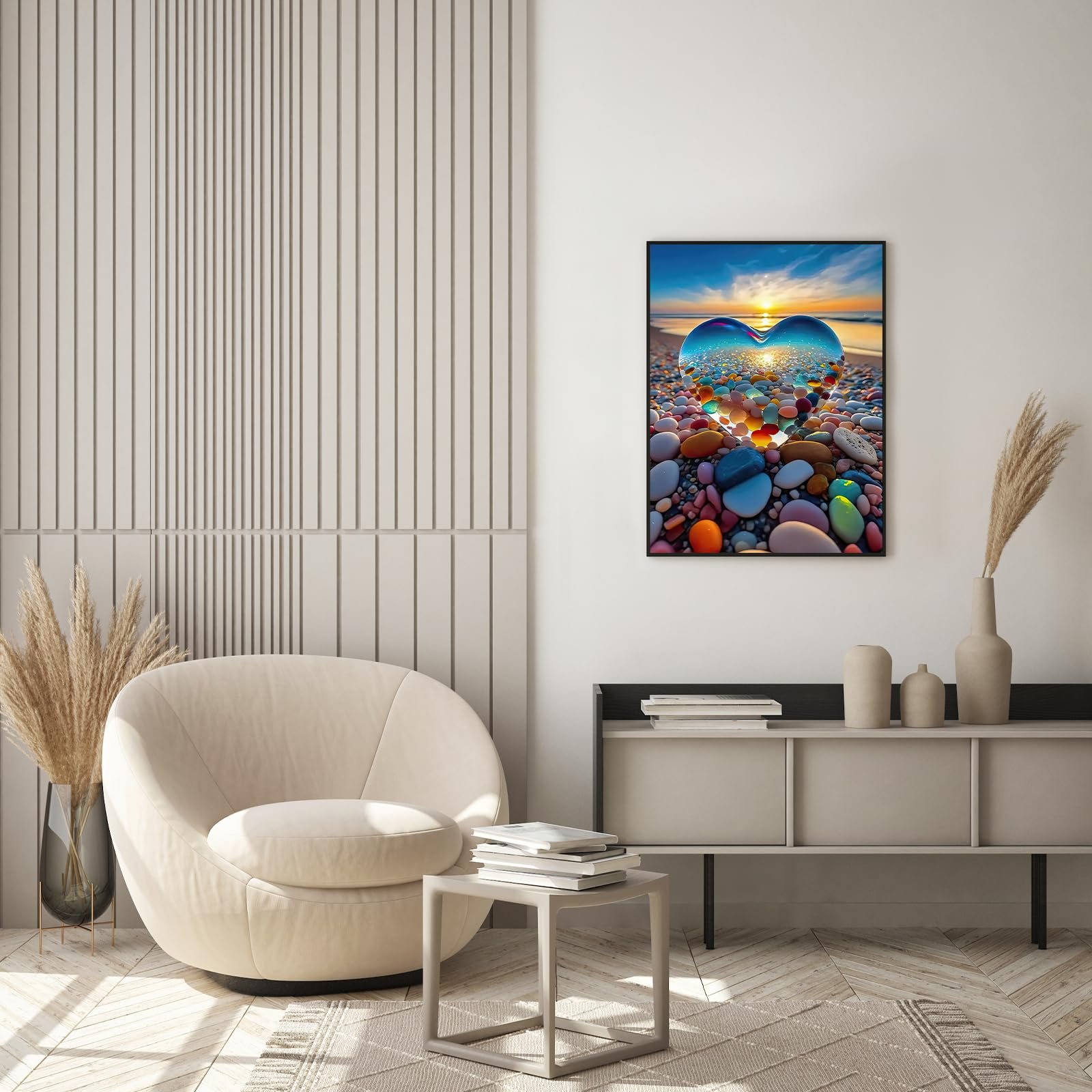 Пазл Heart Pebbles Beach, 1000 елементів, Камінці на пляжі, 70 x 50 см, фото №3