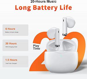 Навушники Bluetooth LMG Bluetooth 5.3 Бездротові synthetic.ua - Фото 1