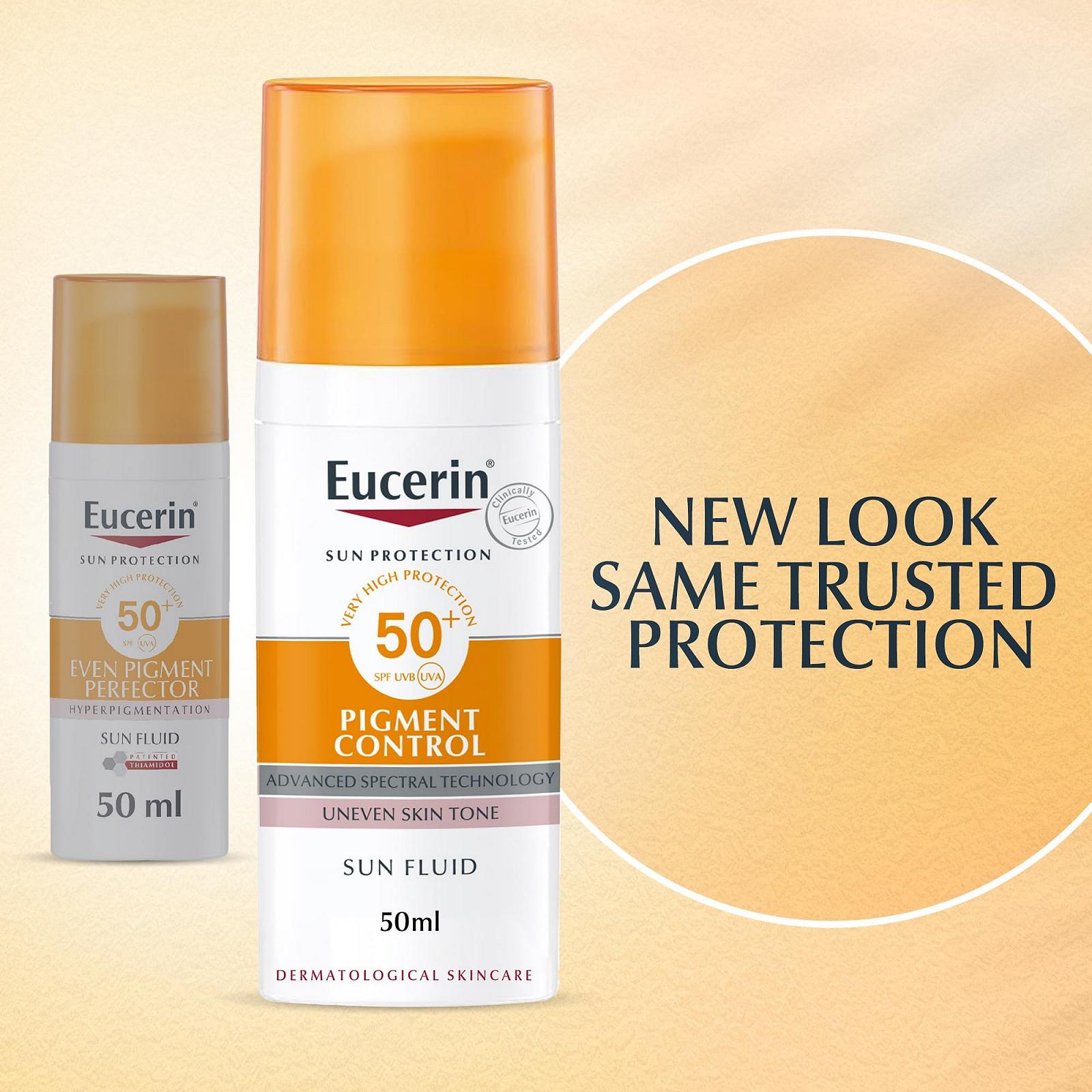 Сонцезахисний флюїд EUCERIN Sun Fluid Pigment Control SPF 50+ 50 мл, фото №5