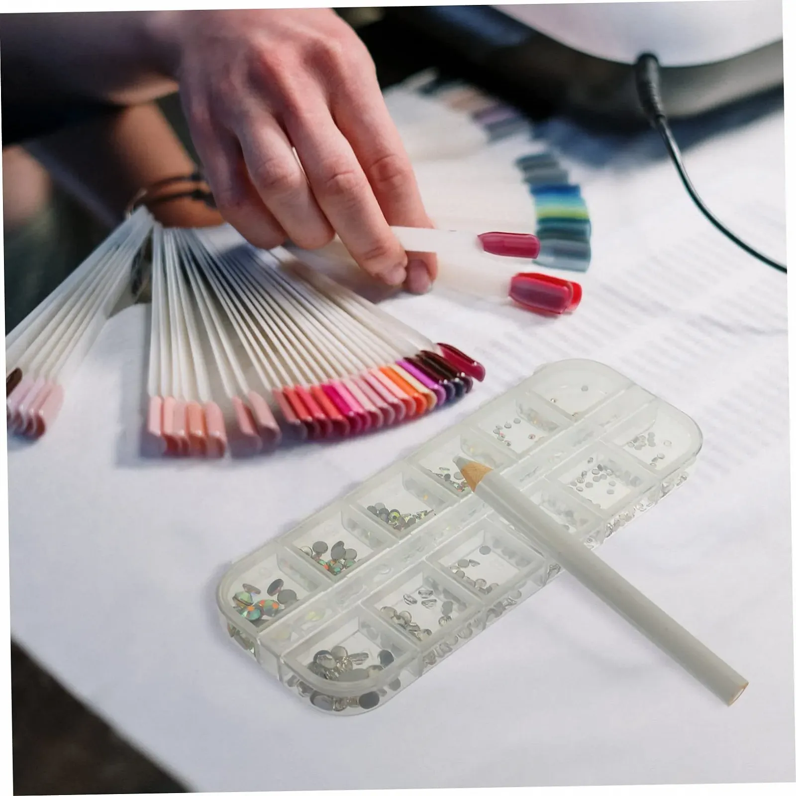 Набір для манікюру 1 набір з набором страз для нігтів Клей в комплекті, фото №4